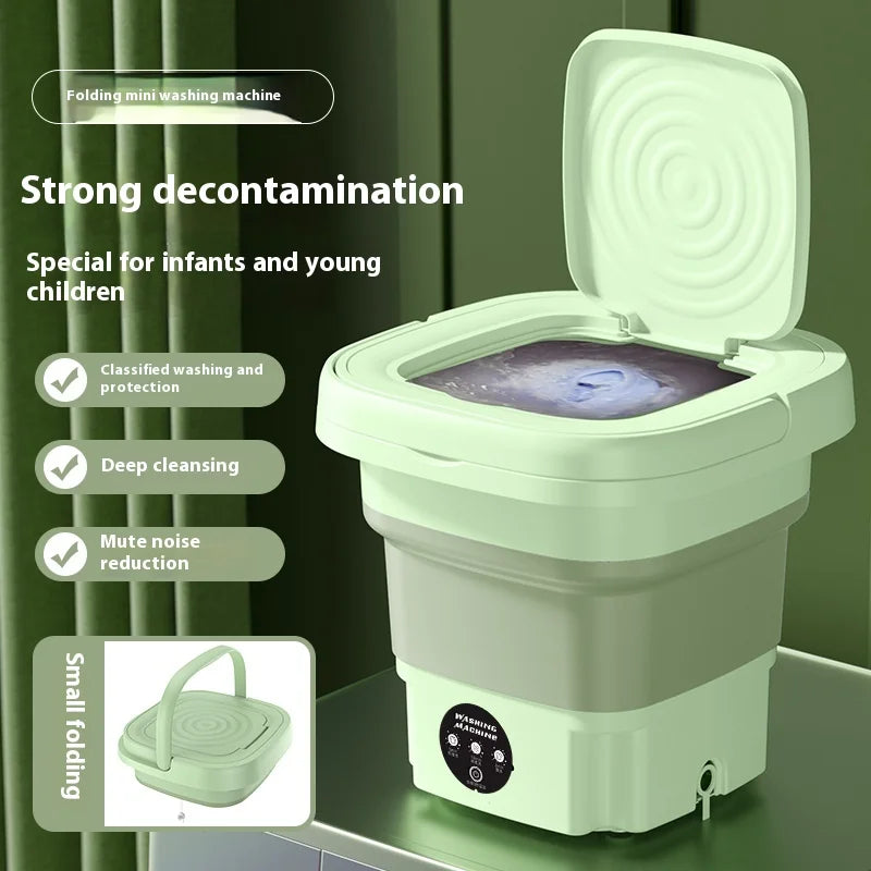 8L Mini Foldable Washing Machine – Portable Washer & Spin Dryer