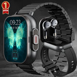 TWS 2-in-1 With Headset Smart Watch Bluetooth Call Men Watch GPS Track SmartWatch Heart Rate Monitor Play Music Watch