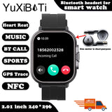 TWS 2-in-1 With Headset Smart Watch Bluetooth Call Men Watch GPS Track SmartWatch Heart Rate Monitor Play Music Watch