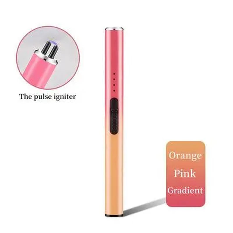 Mothersday Gift | Electric Arc Flameless Lighter Windproof with Safety Lock USB Fast Charging Data Cable for Camping BBQ Candle